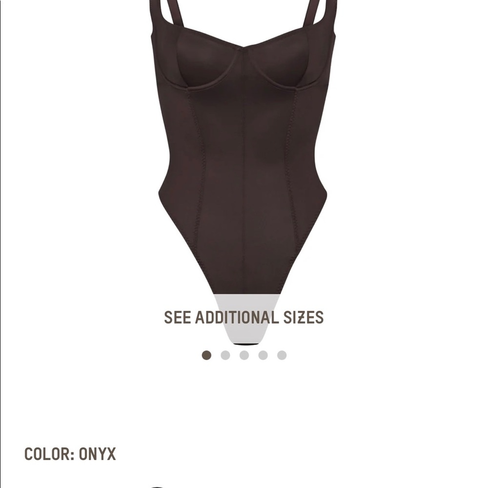 SKIMS stretch satin bodysuit
